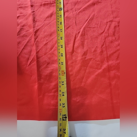 Philosophy Republic Clothing Red Sheath Dress with 3/4 Bell Sleeves Size L - Picture 8 of 9